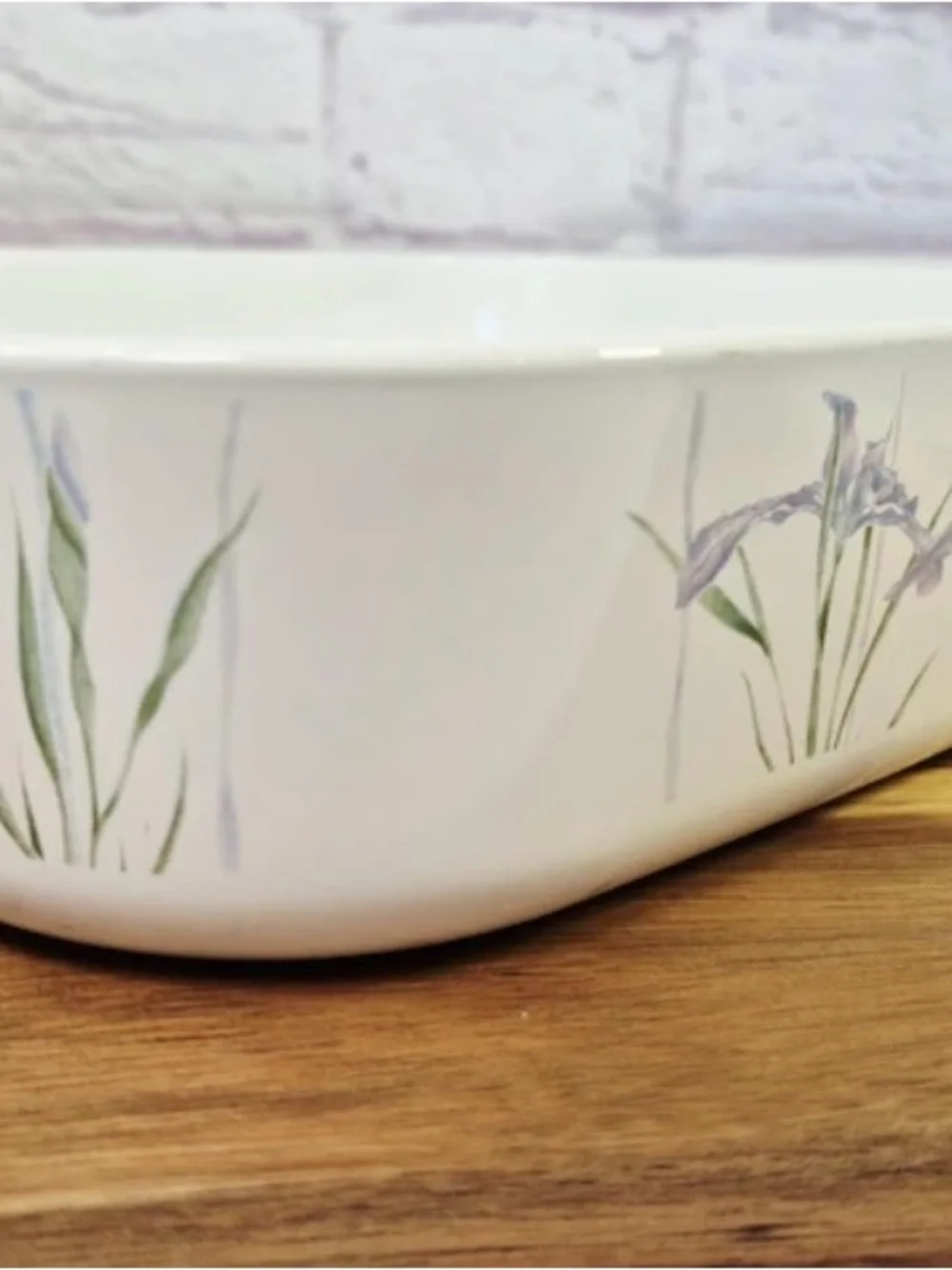 Corningware vintage shadow iris lasagna Baking roast Dish with Handles rare